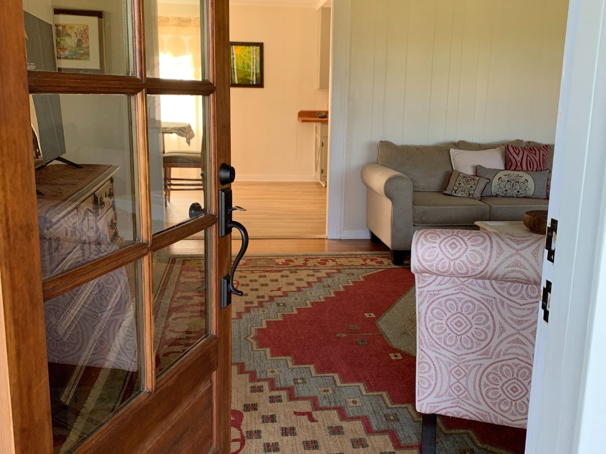 Open doorway leading into the living room